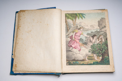 Nicolas Henri Jannin (1816-...): 'Histoire Sainte' and 'Histoire de N. S. J&eacute;sus-Christ', 64 coloured lithographs, Librairie L. Hachette, ca. 1865