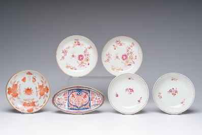 Een diverse collectie Chinees porselein, 18de/19de eeuw