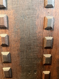 Flemish school: Portrait of a man with a pair of gloves in his hand, oil on panel, first half 17th C.