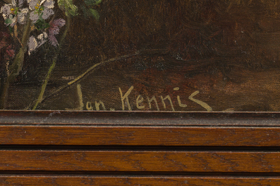 Ignace Kennis (1888-1973): Een moment van rust, olie op doek