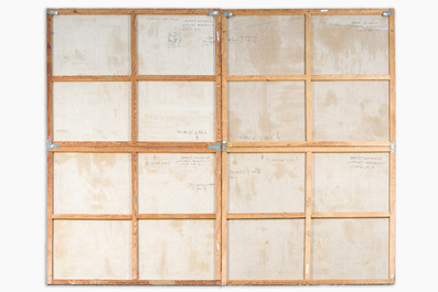 Janus Glowacki (1959): Diptych, oil on canvas, dated 1995