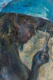 Sam Drukker (1957): 'Regen', oil on canvas, dated 1996