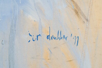 Sam Drukker (1957): The boxers, oil on canvas, dated (19)99