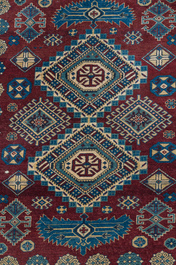 Three various Oriental rugs with geometric and floral design, a.o. Hamadan, wool on cotton, 20th C.