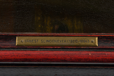 European school, follower of Peter Paul Rubens (1577-1640): King David playing the harp, oil on canvas, 19th C.