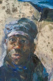 Sam Drukker (1957): 'Regen', oil on canvas, dated 1996