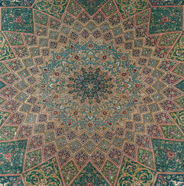 A Persian Tabriz rug with floral design, wool on cotton, first half 20th C.