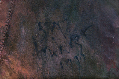 Sam Drukker (1957): 'Regen', oil on canvas, dated 1996