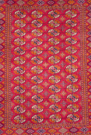 A Russian Bukhara (Boukhara) rug with elephant paw design, 20th C.