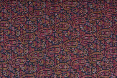 An Indian handwoven wool pashmina shawl with 'Paisley' design, Kashmir, second third 20th C.