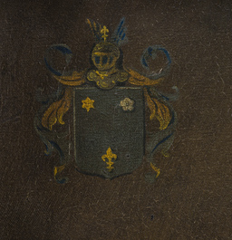 Belgian school: Portrait of Pieter-Jan van Hille, oil on canvas, 19th/20th C.