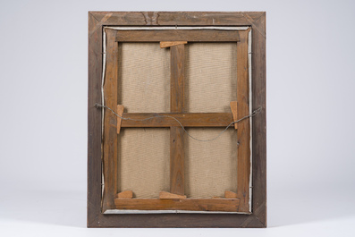 Belgian school: Portrait of Philippe de Jumin&eacute;e (Jumn&eacute;e) at the age of 59, oil on canvas, dated 1738, 19th/20th C.