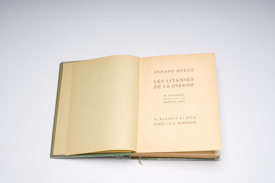 Armand Godoy (1880-1964): 'Les litanies de la Vierge', with 48 colour lithographs by Mariette Lydis, A. Blaizot et Fils, Paris, 1934