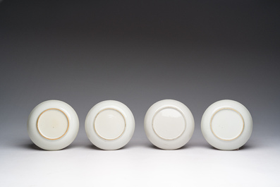 A varied collection of Chinese blue, white and famille rose porcelain, Kangxi/Qianlong