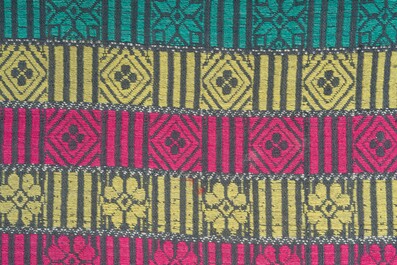 A Northeast Indian handwoven tribal textile with geometric design, Nagaland/Manipur, first half 20th C.