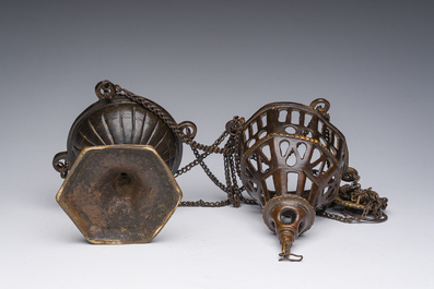 A Gothic bronze censer, Southern Netherlands, 16th C.