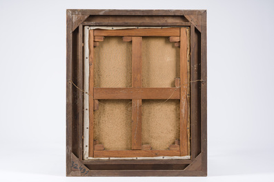 Belgian school: Portrait of Pieter-Jan van Hille, oil on canvas, 19th/20th C.