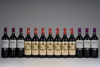 1998-2000 Ch&acirc;teau Cantin, Ch&acirc;teau Carteau C&ocirc;tes Daugay, Ch&acirc;teau Moulin de Cadet, Saint-&Eacute;milion Grand Cru, 42 flessen