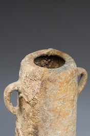 A rare and large Roman terracotta amphora, 1st-3rd C.