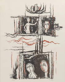 Belgische school: Drie grafische werken, 20ste eeuw