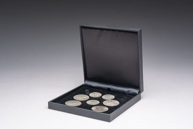 Seven various U.S. silver coins, 1878-1976