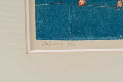 Belgische school: Drie grafische werken, 20ste eeuw