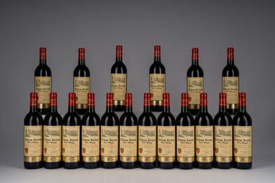 1998-2000 Ch&acirc;teau Cantin, Ch&acirc;teau Carteau C&ocirc;tes Daugay, Ch&acirc;teau Moulin de Cadet, Saint-&Eacute;milion Grand Cru, 42 flessen
