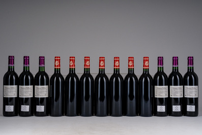 1998-2000 Ch&acirc;teau Cantin, Ch&acirc;teau Carteau C&ocirc;tes Daugay, Ch&acirc;teau Moulin de Cadet, Saint-&Eacute;milion Grand Cru, 42 flessen