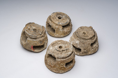 Four weights used for the 'ingegno' or 'croce dei corallari' during the 'lacoralera' or coral fishing, probably Roman period
