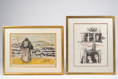 Belgische school: Drie grafische werken, 20ste eeuw