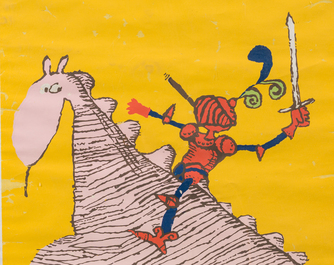 Eduardo Mu&ntilde;oz Bachs (1937-2001): Colour poster for the animation movie Viva Papi, dated (19)82