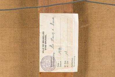 Paul Lauters (1806-1875): Two animated landscapes, mixed media on paper marouflated on board