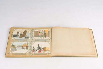 Am&eacute;d&eacute;e Ernest Lynen (1852-1938): 'De &ccedil;i-de l&agrave; &agrave; Bruxelles et en Brabant. 200 cartes postales', Brussels, ca. 1910