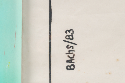 Eduardo Mu&ntilde;oz Bachs (1937-2001): Colour poster for the movie Mujer Ante el Espejo, dated (19)83