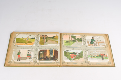 Am&eacute;d&eacute;e Ernest Lynen (1852-1938): 'De &ccedil;i-de l&agrave; &agrave; Bruxelles et en Brabant. 200 cartes postales', Brussels, ca. 1910