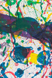 Sam Francis (1923-1994): 'SF 317', lithograph in colours, Atelier d'Art Desjobert, Paris, (1986)