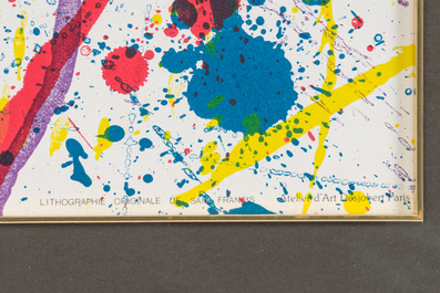 Sam Francis (1923-1994): 'SF 317', lithograph in colours, Atelier d'Art Desjobert, Paris, (1986)