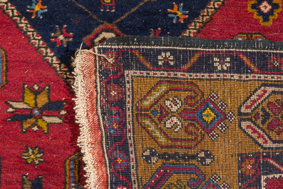Three oriental carpets, a.o. Kashmir and Sarouk, wool, cotton and silk, 20th C.