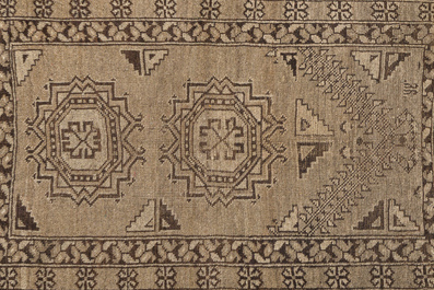 Three oriental rugs, a.o. Shirvan and Sparta, wool on cotton, third quarter 20th C.