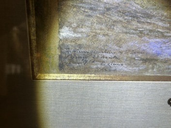 Emile Claus (1849-1924): 'Le vieux cimeti&egrave;re de St Donat' (Veurne), pastel on paper, dated 23 August 1916