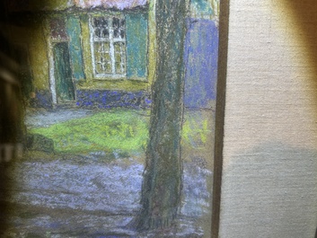 Emile Claus (1849-1924): 'Le vieux cimeti&egrave;re de St Donat' (Veurne), pastel on paper, dated 23 August 1916