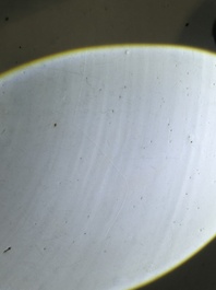 A large Chinese blue and white 'dragon medallion' fish bowl, Qianlong