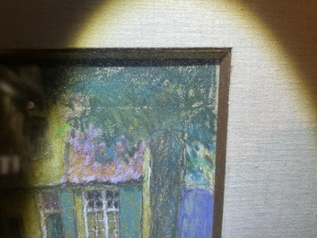 Emile Claus (1849-1924): 'Le vieux cimeti&egrave;re de St Donat' (Veurne), pastel on paper, dated 23 August 1916