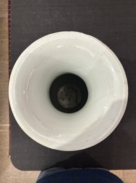 A pair of Chinese famille rose vases with ladies in a garden, 19th/20th C.