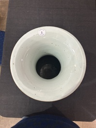 Three Chinese famille rose and qianjiang cai vases, 19th/20th C.