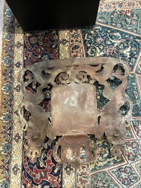 A Dutch polychrome and gilt cast iron 'Je maintiendrai' wall plaque, ca. 1900