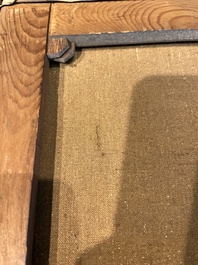 Jacques Fran&ccedil;ois Carabain (1834-1933): 'Une vue de la Piazza d'Erbe &agrave; Padoue' (Piazza delle Erbe, Padua), olie op doek