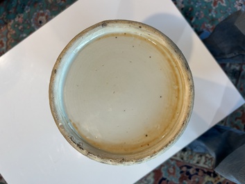 A Chinese famille rose 'immortals' vase, 19th C.