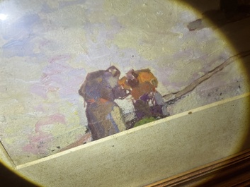 Nicolae Tonitzae (1886-1940): City view of presumably Mangalia, oil on board