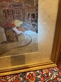 Nicolae Tonitzae (1886-1940): City view of presumably Mangalia, oil on board